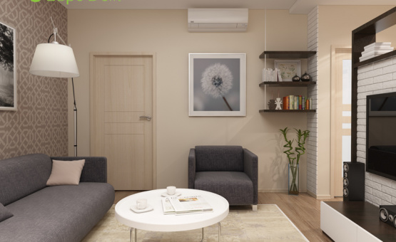 Дизайн интерьера 3-комнатной квартиры