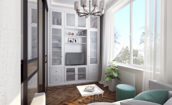 Дизайн интерьера 3-комнатной квартиры 61 кв.м. по адресу г. Москва, мкрн. Северное Чертаново, д. 1А. Фото 3